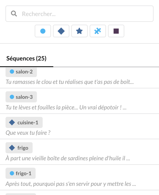 Example of sequence search.