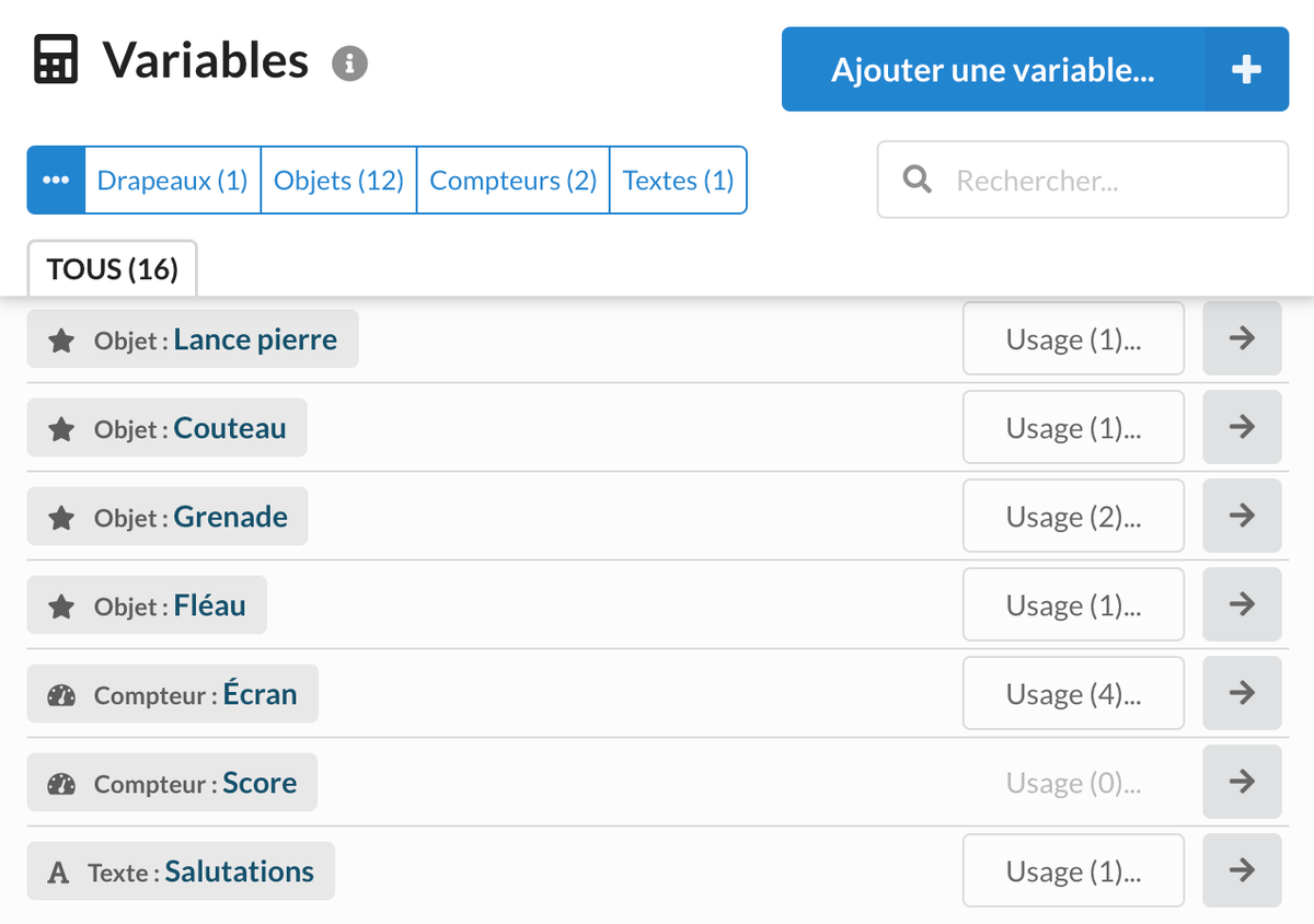 Variables | Moiki