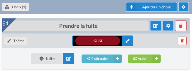 Elección con tema específico.
